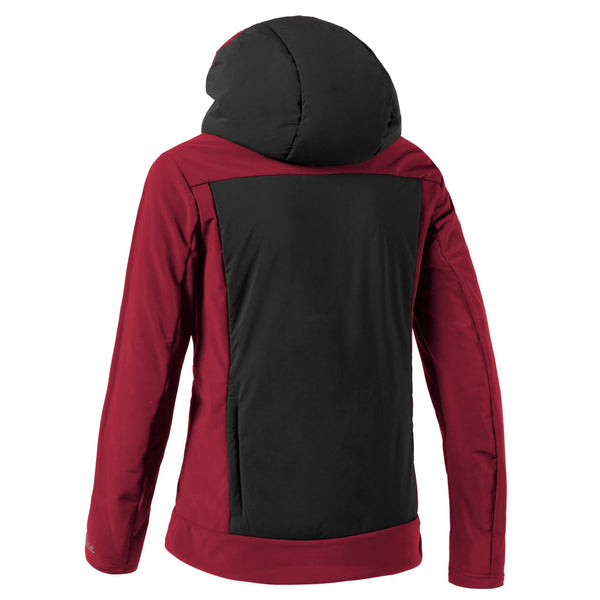 Altitude women's jacket - black-burgundy