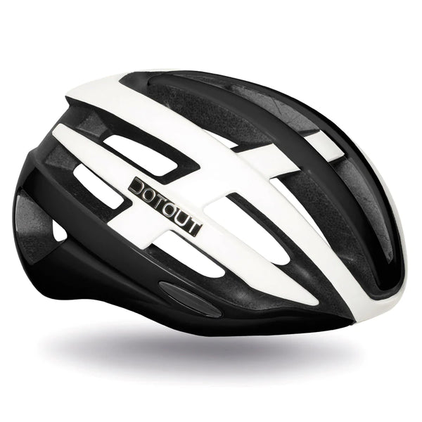 Targa Helmet - Matt Black Glossy White