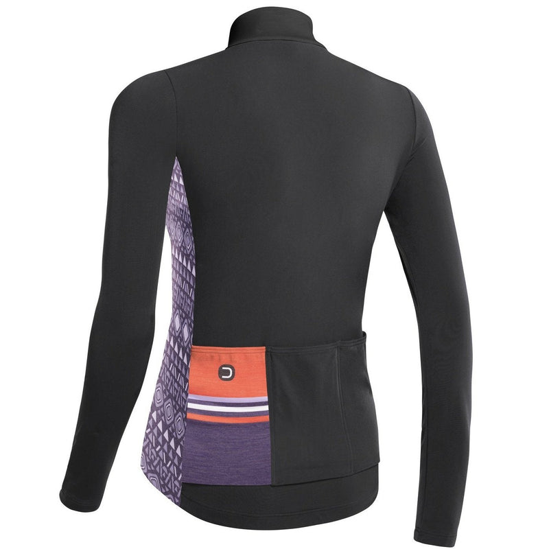 Fanatica Wool Women's Long Sleeves Jersey - Purple-Black