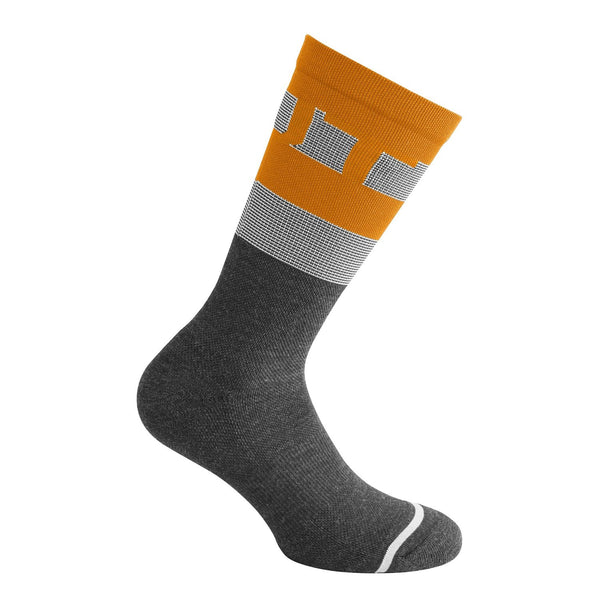 Club Sock winter socks - orange-grey