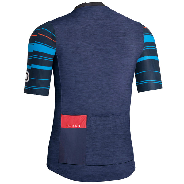 Stripe 2.0 Jersey - Melange Blue