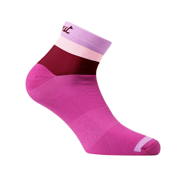 Stripe W socks - fuchsia-pink