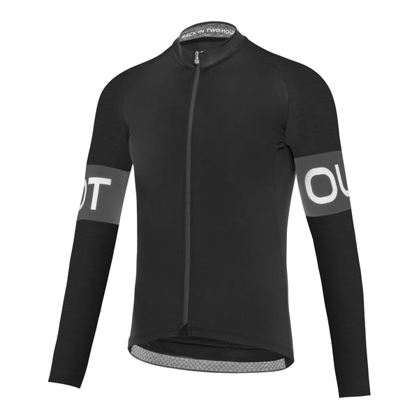 Maglia Maniche Lunghe Block - Nero-Grigio Scuro