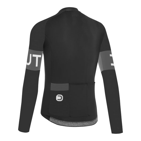 Maglia Maniche Lunghe Block - Nero-Grigio Scuro