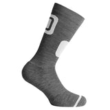 Wing Sock - Dark Grey Melange-White 