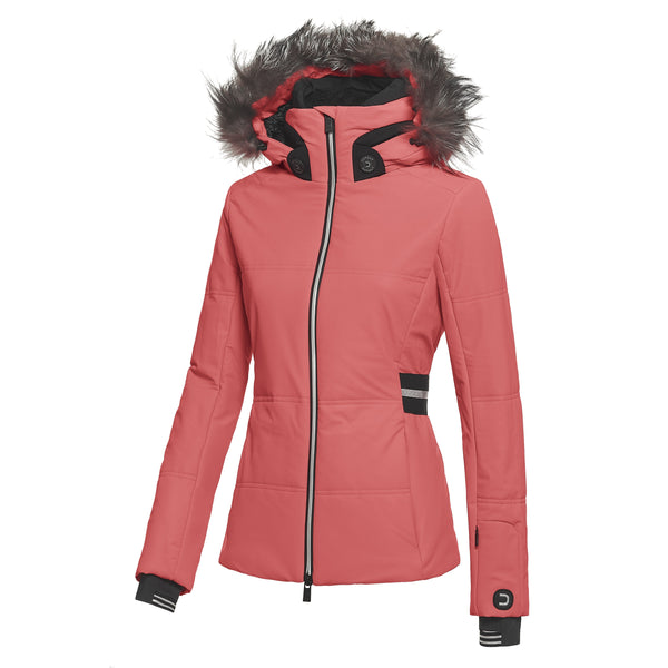 Aveo W Jacket (Fur) - Coral 