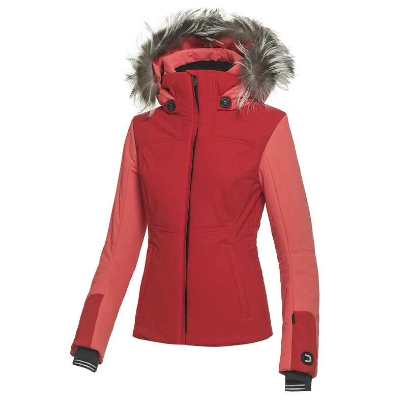 Stratos W Jacket (Fur) - Red-Coral 