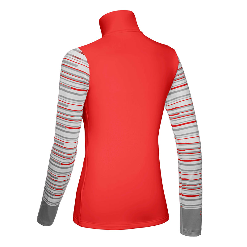 Maglia donna Stripe - Rosso Chinese