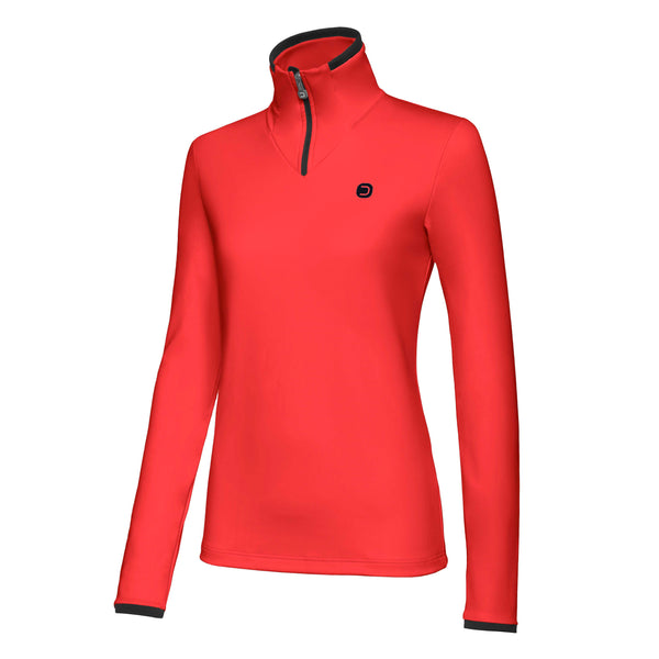 Maglia donna Plein Zip - Rosso Chinese