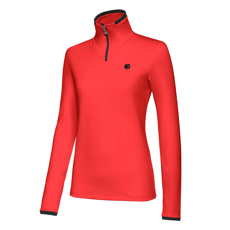 Maglia donna Plein Zip - Rosso Chinese