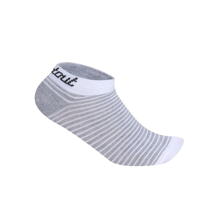 Stripe Short women's socks - Grey