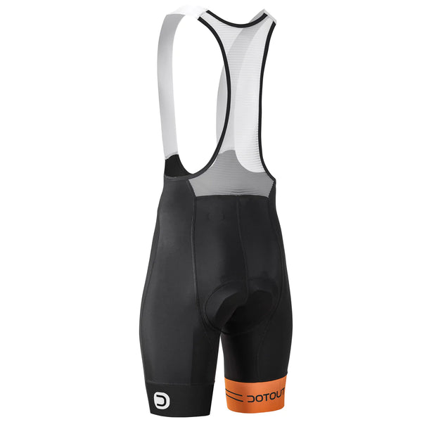 Team bib shorts Orange black