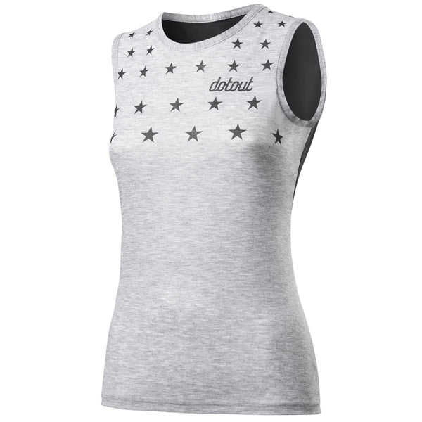 T-shirt senza maniche donna Stars Muscle - Nero