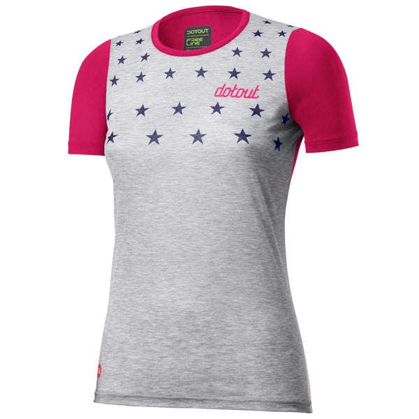 Stars women's t-shirt - Fuchsia