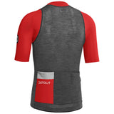 Elite Jersey - Dark Gray Melange-Red