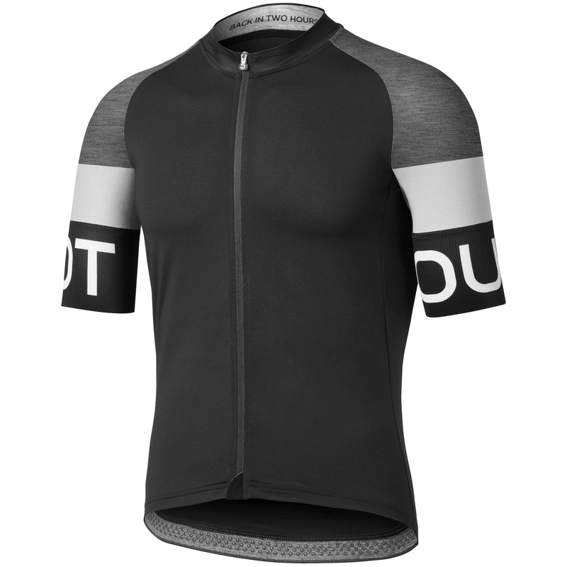 Pure Jersey - Black-Dark Gray Melange-White