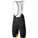 Team bib shorts (Dot Pro pad) - Black-Fluo Yellow