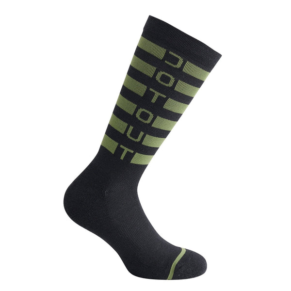 Stripe Sock winter socks - black-army green