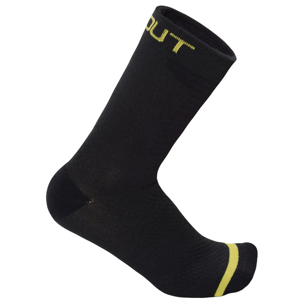 Fusion 20 Socks - Black Yellow