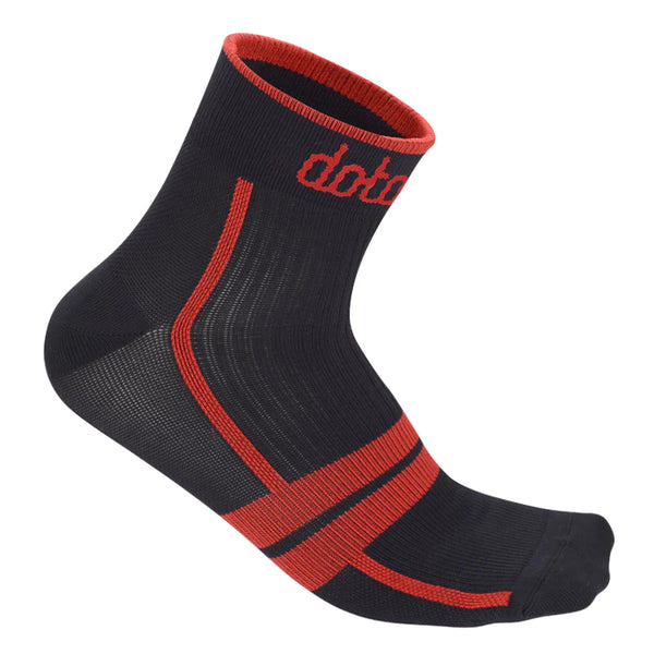 Heritage 9 Socks - Black Red
