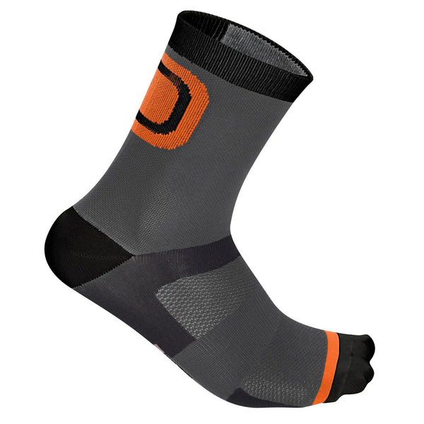 Logo 13 Socks - Gray Orange