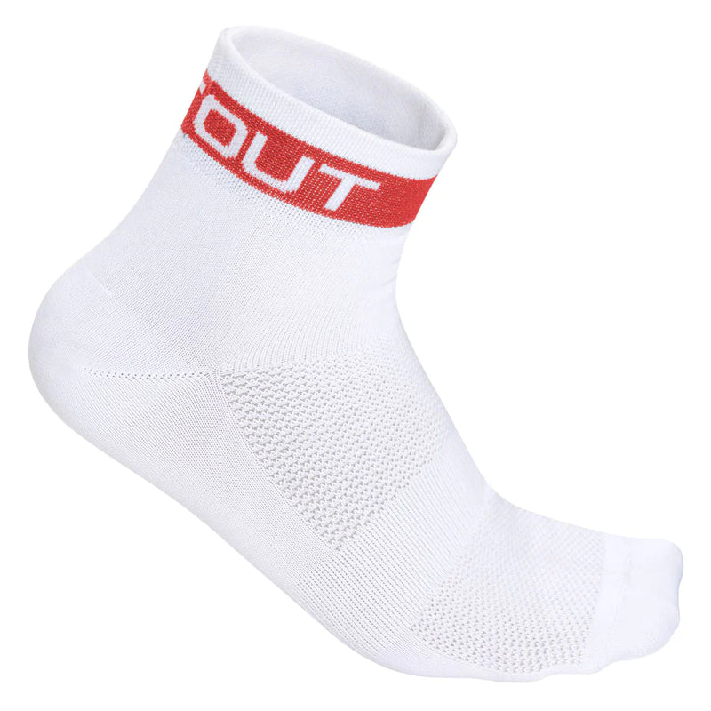 Socks Uni 6 - White Red