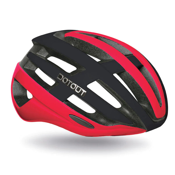 Targa Helmet - Glossy Red Matt Black