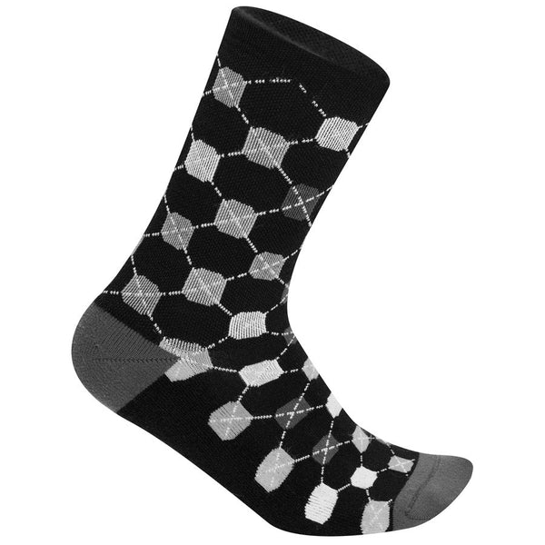 Dots Winter Socks - Black Grey