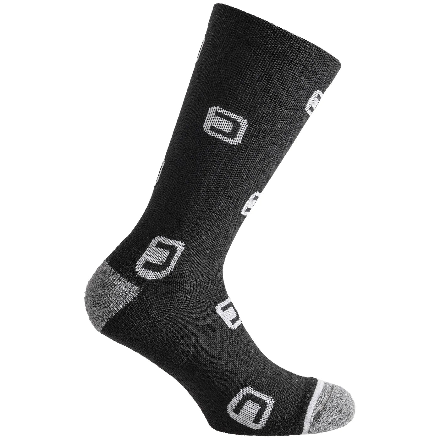 Square Winter Socks - Black White